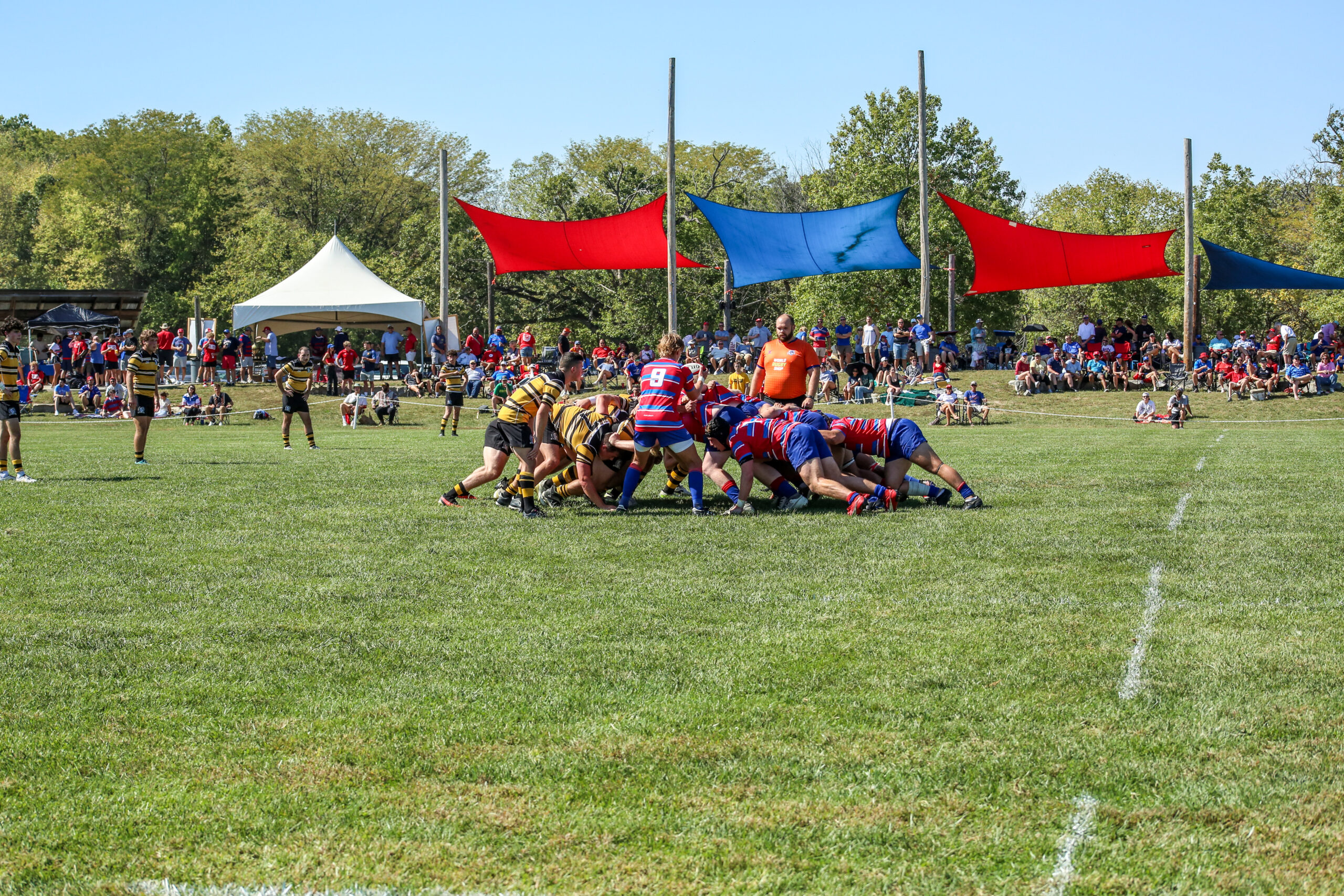 Rugby scrum photo by Griff Hastings